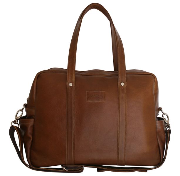 Jeankelly Classic Toffee Leather Baby Bag - Tan