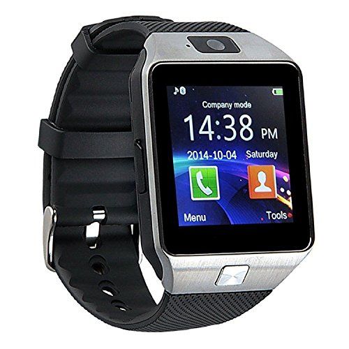 DZ09 Android Bluetooth Smart Watch Phone, Camera &amp; Sim Card Slot - Black &amp; Silver