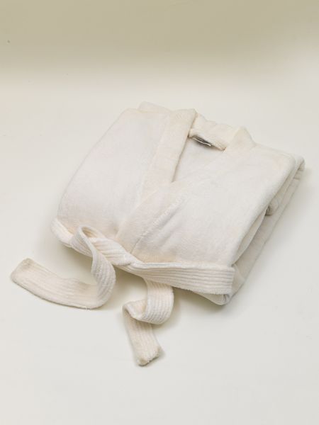 Club Classique - Ivory Coral Fleece Bathrobe Promo - Large