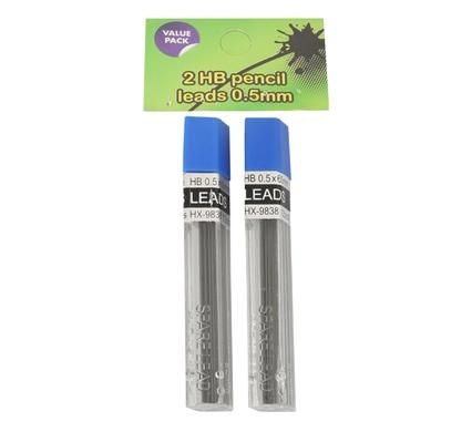 Bulk Pack 20 X HB Pencil Lead 0.5mm Card 2 Tubes
