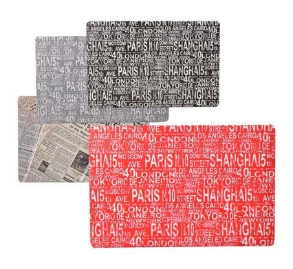 Bulk Pack 15 X Fancy Plastic Placemats 29cm x 43cm Assorted Colours &amp; Desig