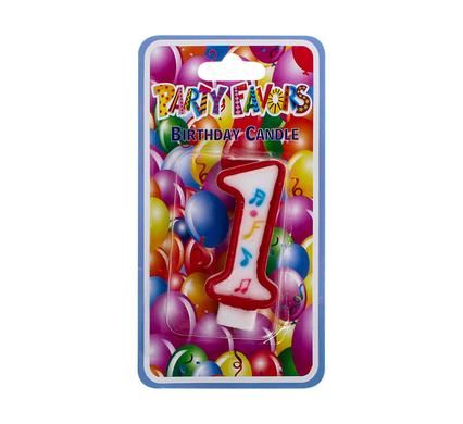 Bulk Pack 15 X Large Birthday Candle Number 1