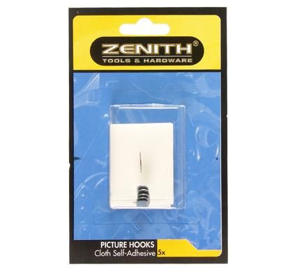 Bulk Pack 12 X Picture Hooks Adhesive Cloth 5 Piece