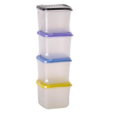 Bulk Pack 12 X Plastic Container 150ml, 5cm x 5cm x 5cm In Assorted Colours