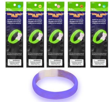 Bulk Pack 12 X Glow Stick Wristband with Connection