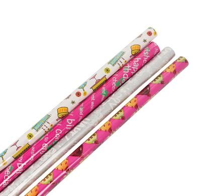 Bulk Pack 12 X Gift-Wrap 700mmx1m Birthday