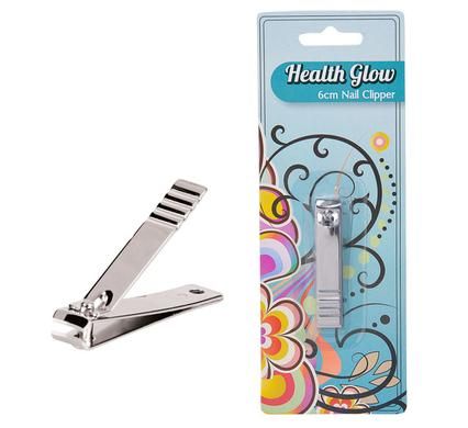 Bulk Pack 12 X Health Glow Fingernail Clipper 6cm - Stainless Steel