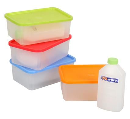 Bulk Pack 10 X Lunch Box 15.5cm x 10cm x 6cm+Bottle 250ml
