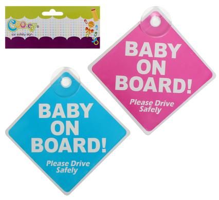 Bulk Pack 10 X Cooey Car Safety Sign with Suction Disc