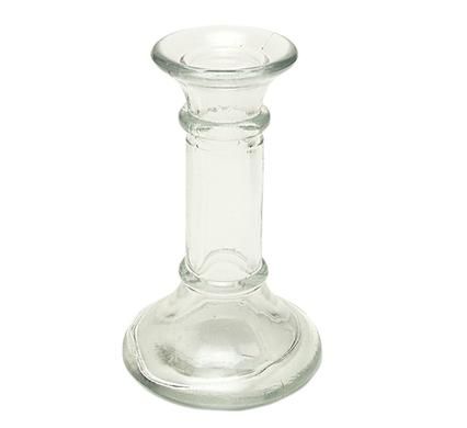 Bulk Pack 10 X Glass Candle Holder 13.5cm