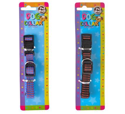 Bulk Pack 10 X Reflective Dog Collar 25cm to 40cm