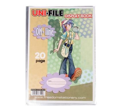 Bulk Pack 10 X Uni-File A4 Display Book 20 Page