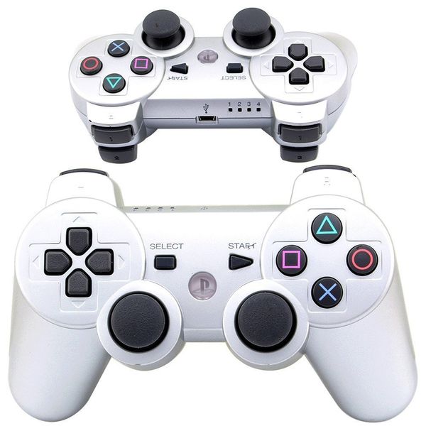 Gamepad - PS3 Compatible Dual shock Wireless Controller - White