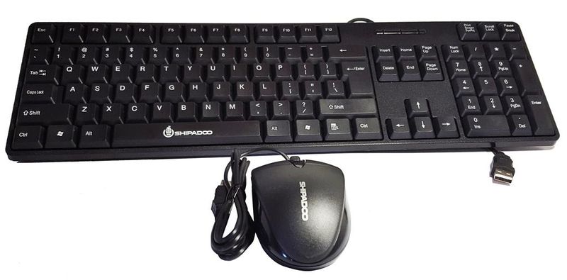 USB Keyboard &amp; Mouse -D100 - Black