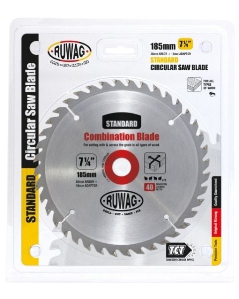 Ruwag 185mm Z40 Saw Blade Tct Standard