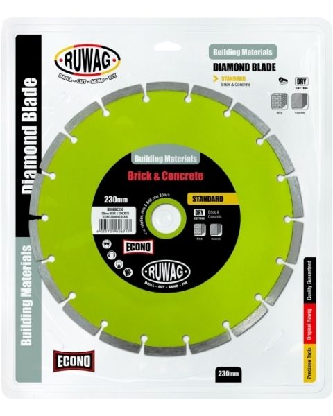 Ruwag 230mm Brick &amp; Concrete Econo Diamond Blade