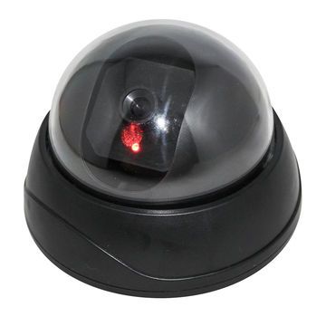 Dummy IR Security Camera With Led Flashing Light -Black