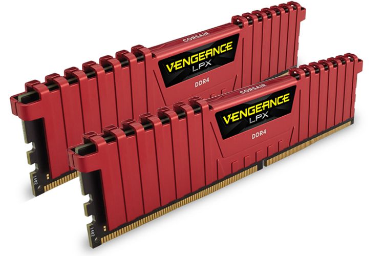 Corsair Vengeance LPX DDR4-2133 8GB (4GB x 2) Kit - Red | Shop