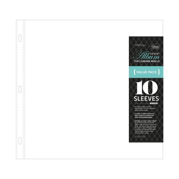 Couture Creations 12x12 Album Refills - D-Ring and Postbound (10 Pack)