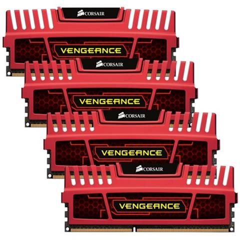 Corsair 16GB DDR3-2400 Vengeance Red 4GB x 4 kit