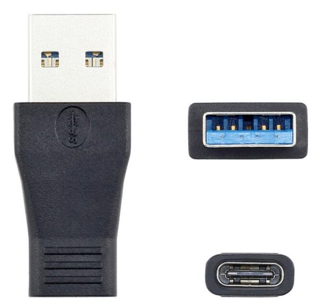USB 3.0 to USB-C Female Adapter - USB-A to Type-C Converter for Laptop &amp; PC