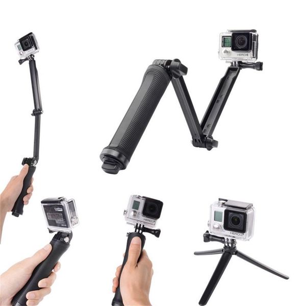 Mix Box 3-Way Adjustable Bracket Hand Grip Arm Camera Mount for GoPro Hero