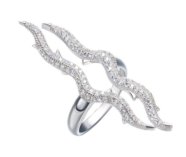 925 Sterling Silver Nadia Ring - Silver