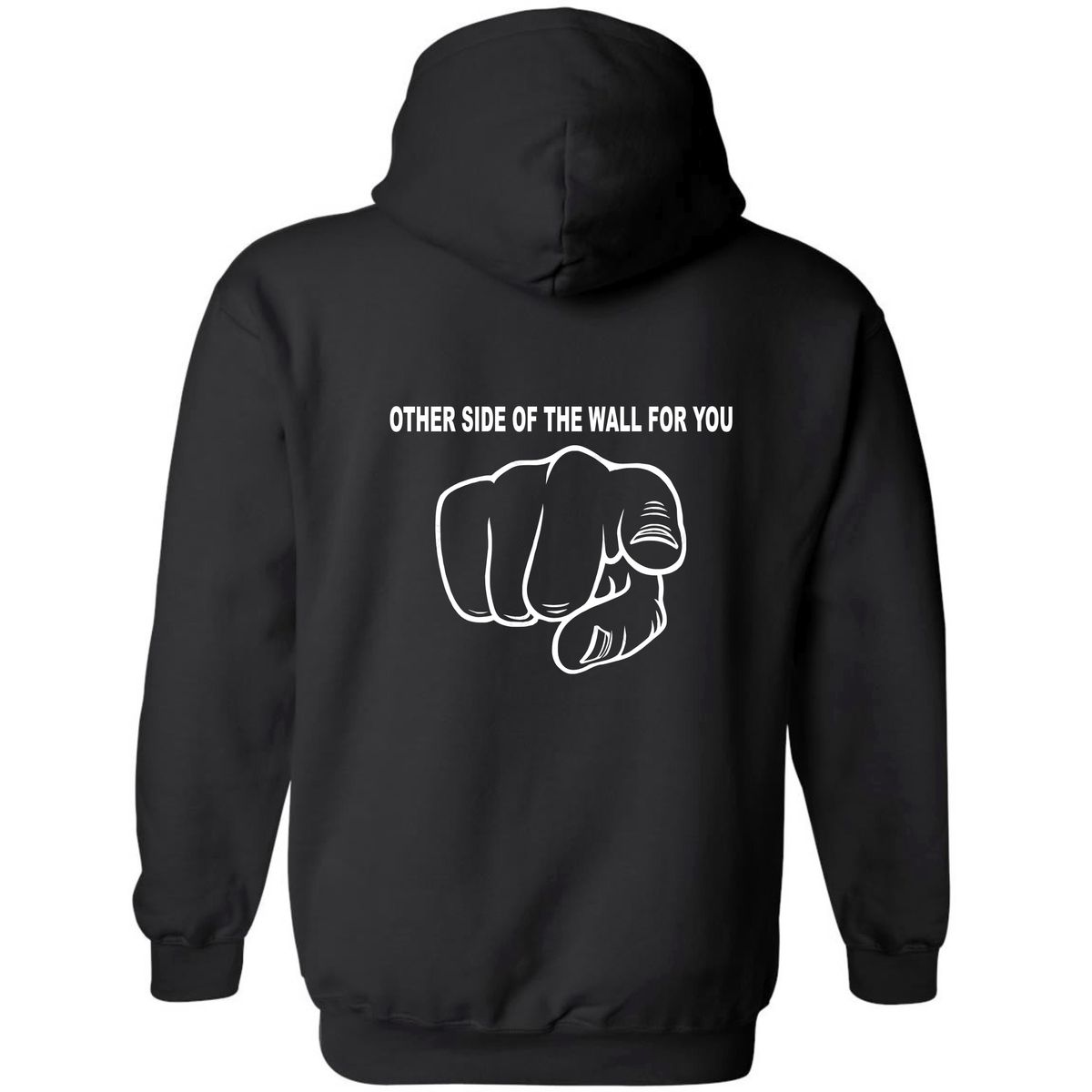 Otherside Of The Wall For You Black Hoodie Front Pocket | Shop Today ...