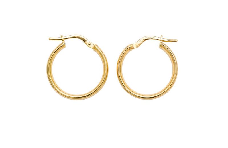 Art Jewellers 9Ct/925 Gold Fusion Hoop Earrings - 810164