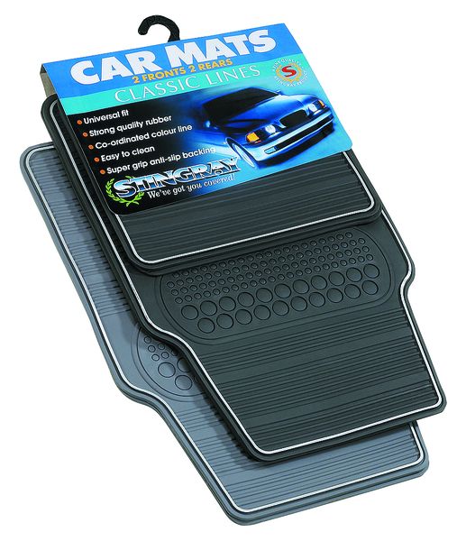 Stingray Mat Black Heavy Duty Set 4 Piece
