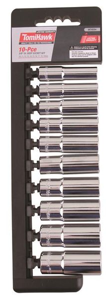 TomiHawk 3/8 Dr. External Deep Socket Set