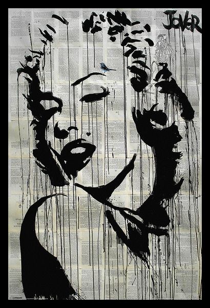 Loui Jover Icon Poster with Black Frame