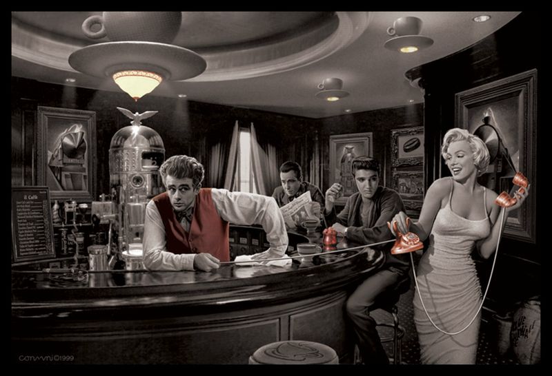 Java Dreams Chris Consani Poster with Black Frame