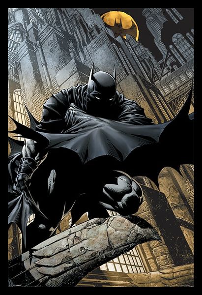 Dc Comics Batman Night Watch Poster With Black F image