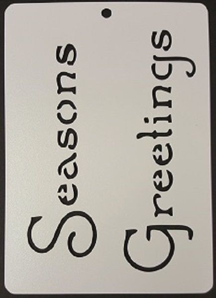 Stencil A6 Season Greatings