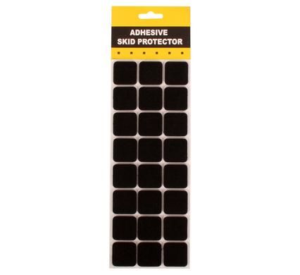 Bulk Pack 10 x Protection Pads - Black Adhesive 3 x 3cm 24 Piece