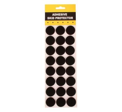 Bulk Pack 10 x Protection Pads - Black Adhesive 3cm Round 24 Piece