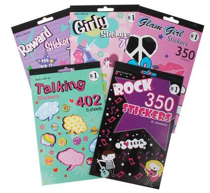 Bulk Pack 10 x Motivational Stickers - Book of 150 Assorted