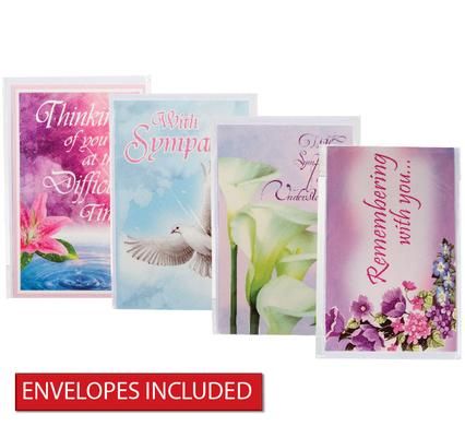 Bulk Pack 8 x Sympathy Card &amp; Envelope
