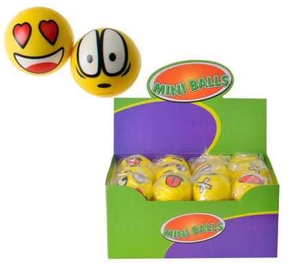 Bulk Pack 8 x Novelty Stress Ball Funny Face