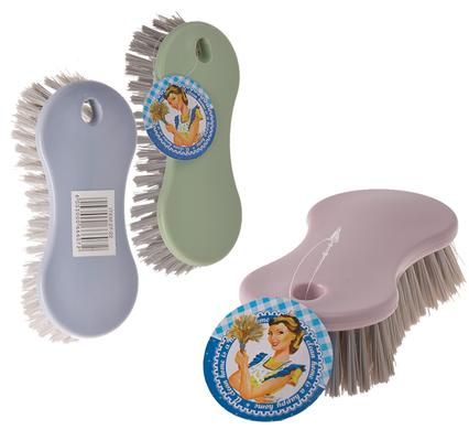 Bulk Pack 8 x Plastic Back Scrubbing Brush 17cm - Assorted Colours