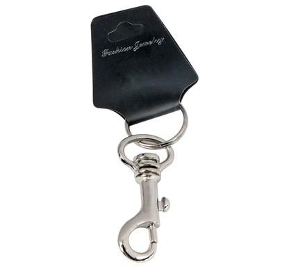 Bulk Pack 8 x Key Chain Metal Silver Snap Hook Header