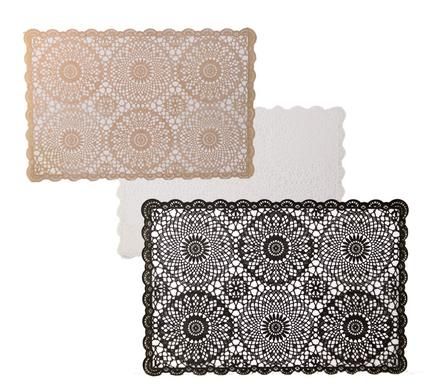 Bulk Pack 8 x Assorted Place Mats Assorted - Plain Colours (30 x 45cm)