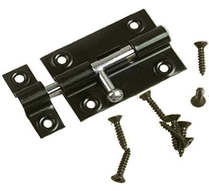 Bulk Pack 8 x Barrel Bolts - Black Jpd 64mm