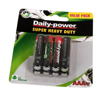 Super Heavy Duty Batteries AAA - 8 Pack