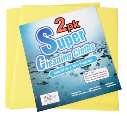 Bulk Pack 8 x Super Cleaning Cloths 37 x 39cm - Pack 2
