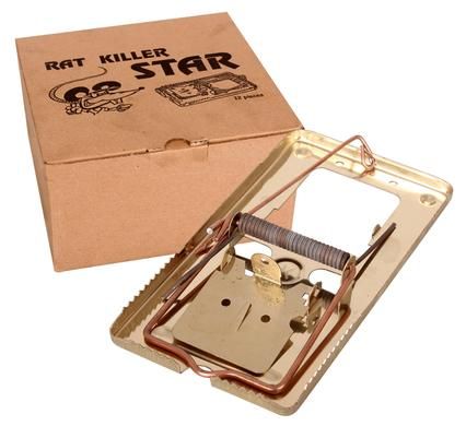 Bulk Pack 8 x Metal Vastrap Rat Trap - Bulk Packed