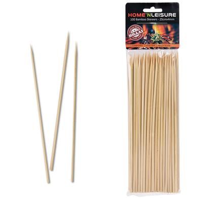 Bulk Pack 8 x Bamboo Skewers 100 Piece Pack - 4mm