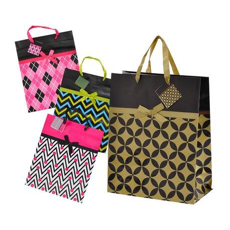 Bulk Pack 8 X Large Designer Gift Bag Assorted 32 25cm