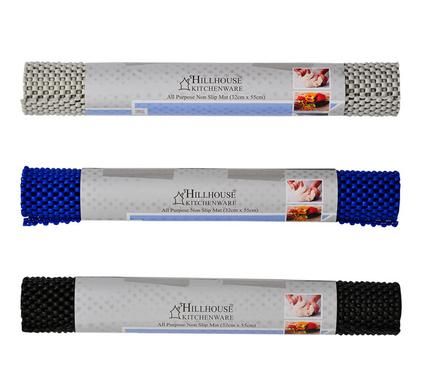 Bulk Pack 8 x Non Slip Table Mats - Blue &amp; Black